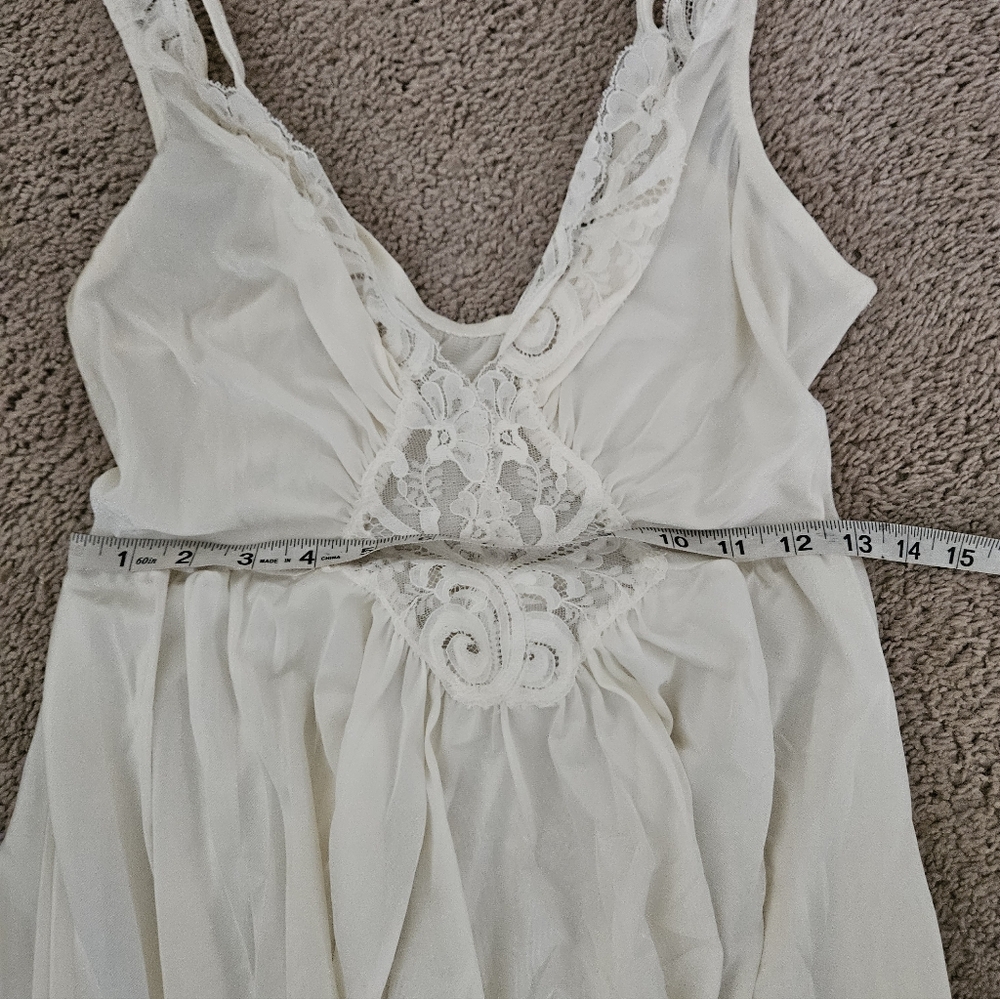 Olga Vintage Rare Cream Nightgown With Robe - Picture 11 of 15